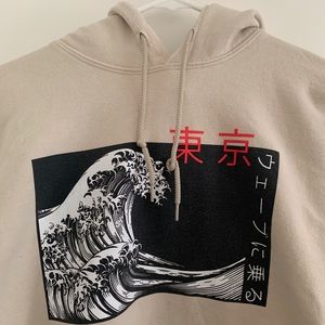 Uniqlo Edo Ukiyo-e Hokusai hoodie with wave